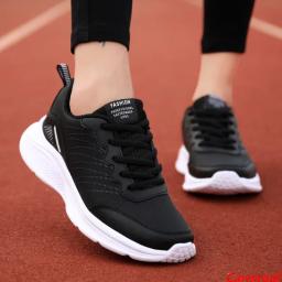 Tênis de atletismo feminino com tudo que combina, cestas leves, tênis casual fitness para senhoras, tênis de corrida antiderrapante, outono - Image 4