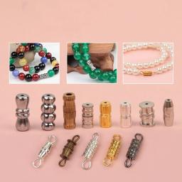 Cilindro Fixadores Fivelas Fechado Beading End Fecho, Parafuso Fecho para Fazer Jóias DIY, Pulseira e Colar Conector de Fornecimento, 20Pcs - Image 1