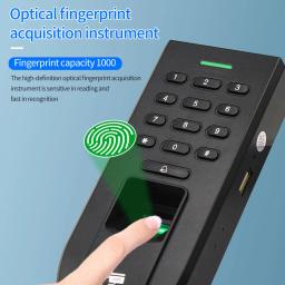 Biométrico Fingerprint Scanner para Segurança Door Lock System, Controle de Acesso Teclado, Relé RFID, 125K Wiegand Reader, Standalone - Image 3