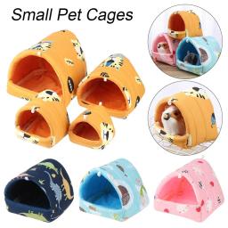 Confortável cama de animal pequeno, Casa do hamster, Ninho macio de cobaia, Esteira quente, Mini gaiola para coelho, Esteira de esquilo - Image 4
