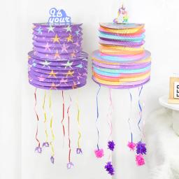 Lanterna de Papel Piñata Mexicana Caixa De Presente Para Crianças, Decoração De Festa De Aniversário, Jogo De Pinata Estrela, Brinquedos Infantis Engraçados, Fontes De Festa - Image 1