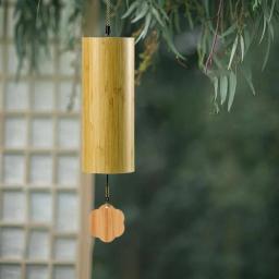 Bambu carrilhão de vento, 8 hastes tom, instrumentos de percussão, meditação zen, c, sou, dm, acorde, jardim, pátio - Image 6