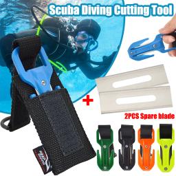 Scuba Dive Line Cutter Com Webbing Segurança Snorkeling Facas para Natação Watersports Mergulho Livre Mergulho Surf Outdoor Accessorie - Image 1