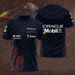 Camiseta holandesa masculina de corrida com logotipo extragrande, alta qualidade, campeão mundial de Verstappen, manga curta, 1 piloto, fãs, 2022 - Image 2