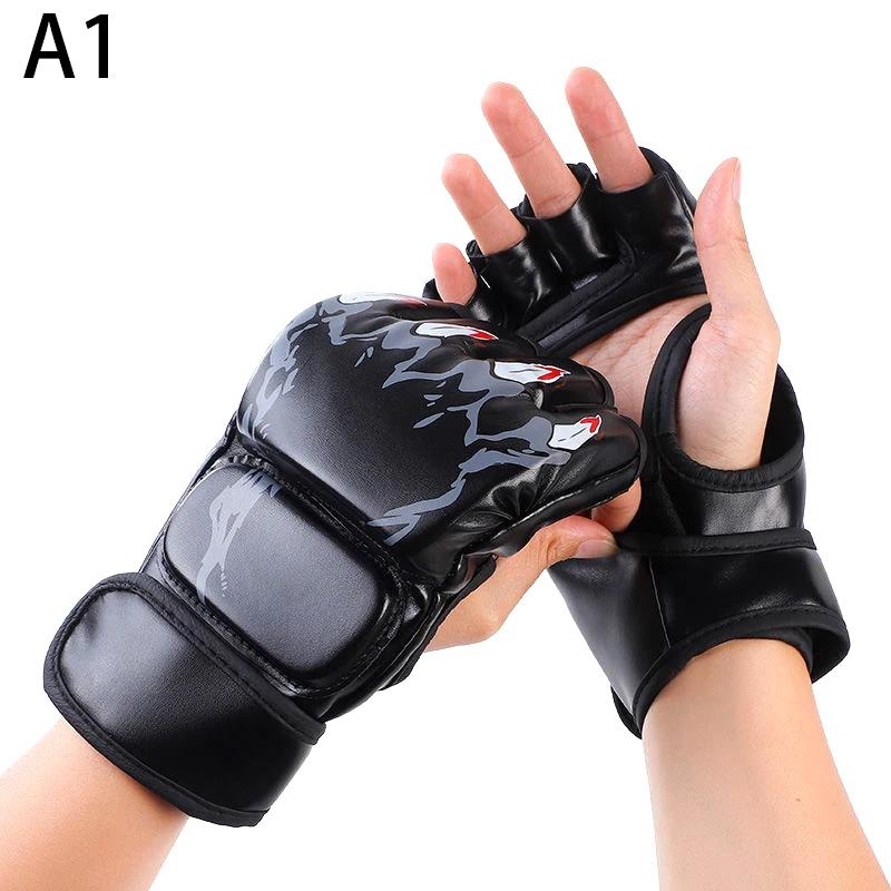 Luvas de boxe MMA masculinas e femininas, equipamento de treino Sanda, jovens adultos e crianças, karatê, muay thai, luta livre - Image 1