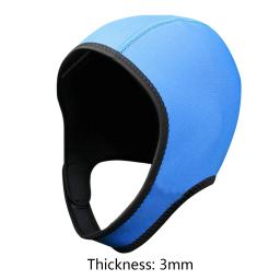 Capô de mergulho com Chin Strap, Neoprene Wetsuit, Touca de natação, Esportes Aquáticos, Surf, Banho, Snorkeling, Caiaque, 3mm - Image 6