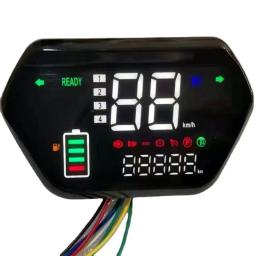 48v 60v 72v 6pin display lcd medidor de bicicleta elétrica painel controle para ebike scooter elétrico display positivo controle negativo apto - Image 2