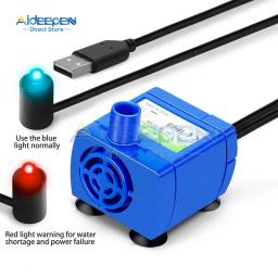 Bomba de água com luz LED para animais, bebedouro, substituto do motor para cães e gatos, distribuidor de água, acessórios para animais, DC 5V - Image 5
