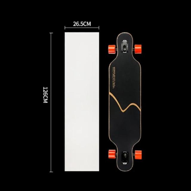 Adesivo Lixa Skate Transparente 84x24cm Protetor para Longboard e Scooter