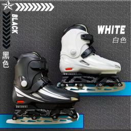 (Patins de gelo de dupla finalidade) patins para iniciantes, patinação artística, sapatos de skate inline de quatro rodas profissionais para adultos - Image 2