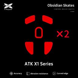 Patins de obsidiana Xraypad, Série ATK Blazing Sky X1, ATK Blazing Sky X1 Mice Glide Feet, Esports - Image 1