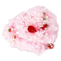 Bola de espuma de lodo de cristal macio 70ml conjunto de lodo transparente com glitter morango kiwi kit de lodo para alívio do estresse - Image 5