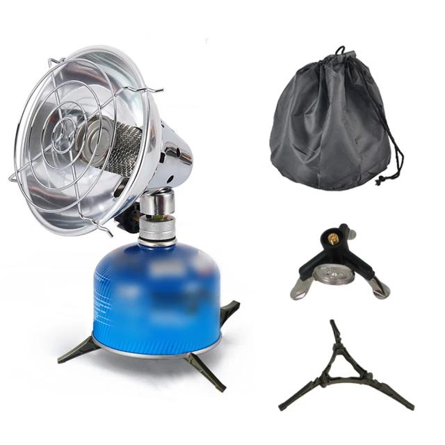 Aquecedor a Gás Portátil Mini para Camping com Saco de Armazenamento e Equipamento para Cozinha ao Ar Livre