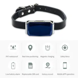 G12 Rastreador de localização GPS impermeável, coleira inteligente, localizador de rastreamento de animais, IP67, registro anti-perdido, multifuncional para gato e cachorro - Image 5