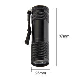 9LEDUV LED Lanterna Portátil, Luz Negra, comprimento de onda, Lanterna Violeta, Pet Escorpião Urina, Higiene Feminina Detector Tocha, 395nm - Image 6