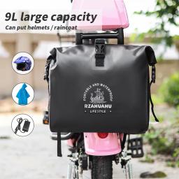 Bolsa de bicicleta impermeável Guidão de grande capacidade Cesta de tubo frontal Mochila de ombro Bolsa de suspensão frontal para bicicleta elétrica - Image 1