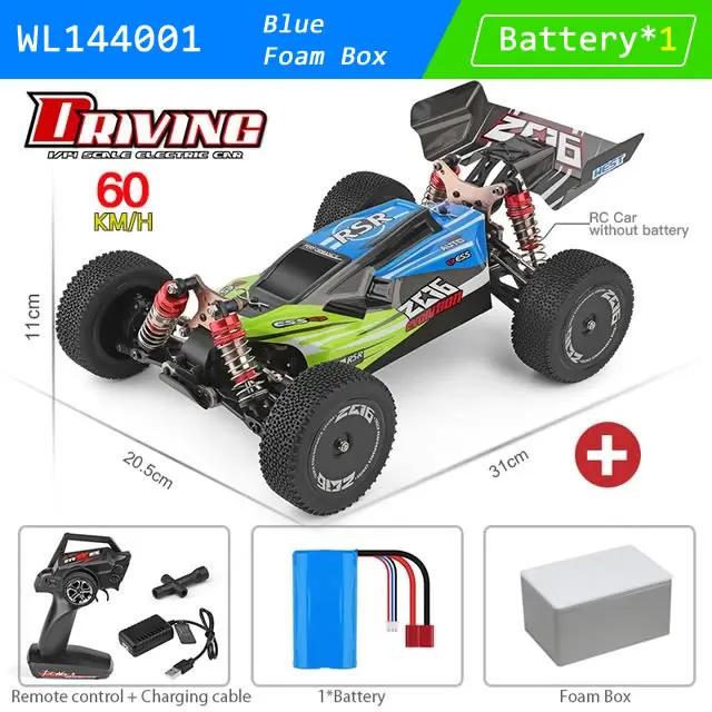 WLtoys 144001 01:14 RC Racing Car 65Km/h 2.4G Controle Remoto de Alta Velocidade Off-Road Drift Absorção de Choque Adulto Meninos Brinquedos Crianças Presente - Image 1