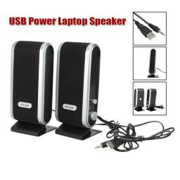 Alto-falantes portáteis com alimentação USB, Mini caixa de som ao ar livre, Ear Jack para laptop, Desktop, PC, estéreo, 3,5mm, 2 pcs - Image 3