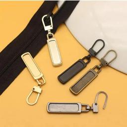 Destacável Metal Zipper Pullers, Sliders Cabeça, Zippers Kits de Reparação, Pull Tab, DIY Sacos De Costura, Down Jacket, 10Pcs - Image 2