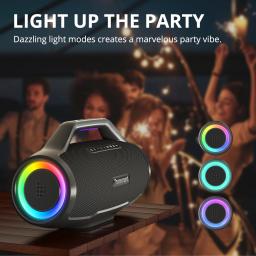 Tronsmart Bang Max caixinha de som 130W caixa de som bluetooth com 3 Way Sistema de Som, Sync Up 100 + alto-falantes, Controle APP, Guitarra/Entrada Mic - Image 4