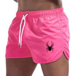Calções de banho respiráveis masculinos calções de praia confortáveis fitness basquete esportes casuais shorts de verão - Image 4