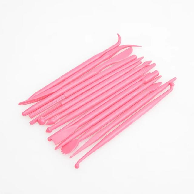 Conjunto de 14 Peças para Escultura em Argila e Cerâmica DIY com Ferramentas de Modelagem e Moldagem de Pedra Colorida