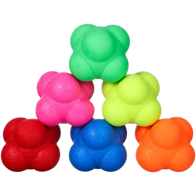 Treinamento de Agilidade e Coordenação: Kit com 3/6 Peças em Silicone Hexagonal para Exercícios de Reflexo em Esportes Fitness