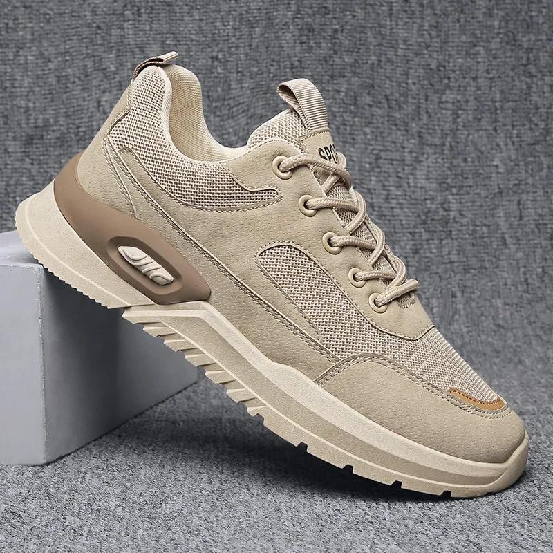 Homem moda tênis malha respirável homem tênis de corrida confortável esportes ao ar livre sapatos casuais tenis masculino 2024 - Image 1