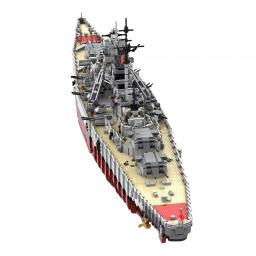 Militar Bismarck Navio de Guerra Building Blocks Set, DIY Bricks Display Model, coleção de presente do miúdo, MOC Bout - Image 2