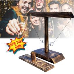 Jogos de Beber para Crianças e Adultos, Ring Toss Games, Fast-paced Handheld Wooden Board Games, Shot Ladder Bundle, Barras ao ar livre - Image 2