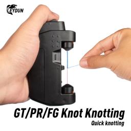 Leydun elétrica quente knotter ferramentas de pesca auxiliar gt pr fg nó knotting máquina de pesca bobinas linhas fio japão nó ferramenta - Image 1
