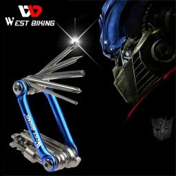 West biking multi-ferramenta portátil ciclismo bicicleta reparação ferramentas kit multifunções chave de fenda conjuntos de corrente acessórios da bicicleta - Image 4