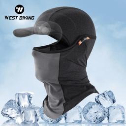 West biking verão ciclismo caps anti-uv esporte máscara mtb capacete da bicicleta chapéu correndo equitação pesca bandana motocicleta máscara facial boné - Image 1
