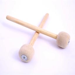Percussão espuma malho com cabo de madeira, bumbo stick, instrumentos musicais acessórios - Image 3