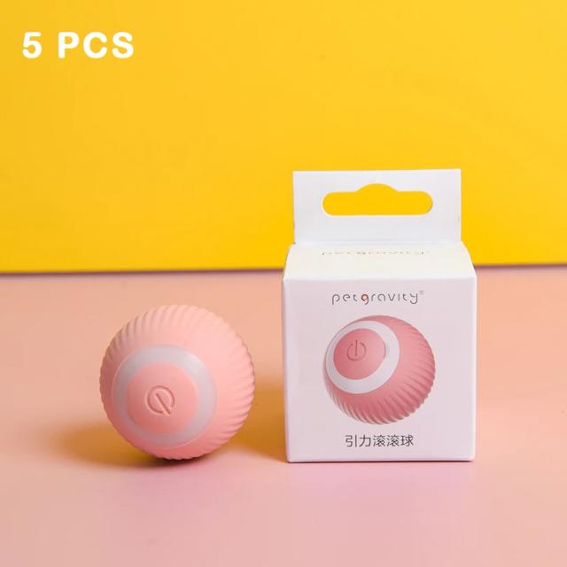 Bola Rolante Automática para Gatos - Brinquedo Interativo Inteligente para Diversão Indoor