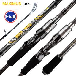 Maximus isca vara de pesca 1.8m 2.1m 2.4m 2.7m 3.0m 30t carbono fiação arremesso fuji guia fundição de viagem 3-35g l/m/mh biutfu - Image 1