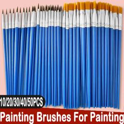 Equipamento de pintura de linha de gancho, pincéis, artesanato artes e artesanato, pincéis artísticos, 10 pcs, 20 pcs, 30 pcs, 40 pcs, 50pcs - Image 1