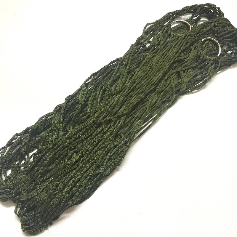 Malha grossa Camping Hammock, Corda De Nylon, Único, Outdoor Supplies - Image 1