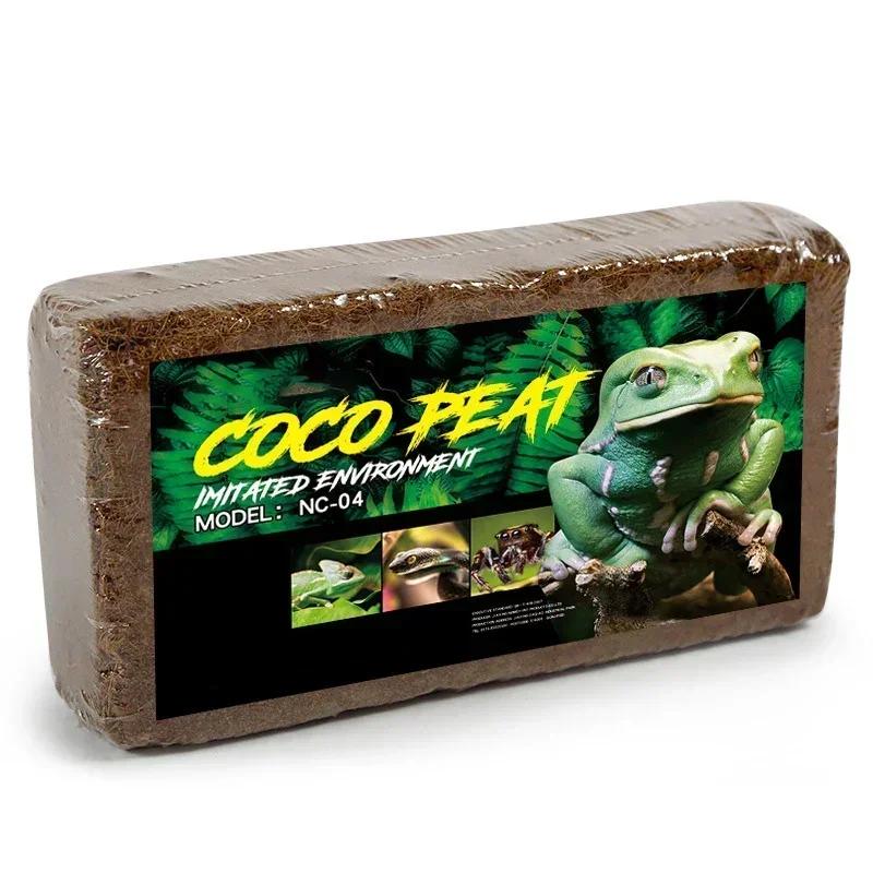 Tapete de coco natural para répteis, solo coco, cama para tartarugas e lagartos, acessórios para terrário, suprimentos répteis, 600g - Image 1