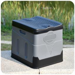Vaso sanitário dobrável, portátil, dobrável, caixa de armazenamento anti-odor, vaso sanitário para carro, vaso sanitário de emergência para viagem com motorista automático para adultos - Image 4