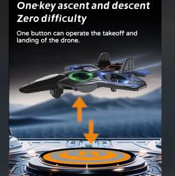 Espuma RC Avião Fighter 2.4G Controle Remoto Dublê Planador 360 °   Aeronave de espuma EPP voadora de voo rolante com brinquedos LED para crianças - Image 5