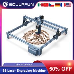 Navio do méxico armazém sculpfun s9 máquina de gravura a laser 410x420mm feixe moldar tecnologia madeira acrílico máquina corte a laser - Image 1