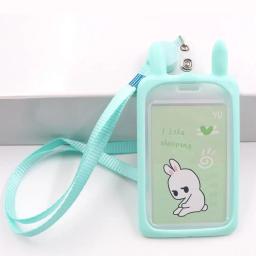 Desenhos animados Gato Titular Do Cartão, Candy Cor ID Card Sleeve, Retrátil Reel Lanyard, Tampa De Crédito De Identidade, Banco Barramento Cartão Caso, 1Pc - Image 5