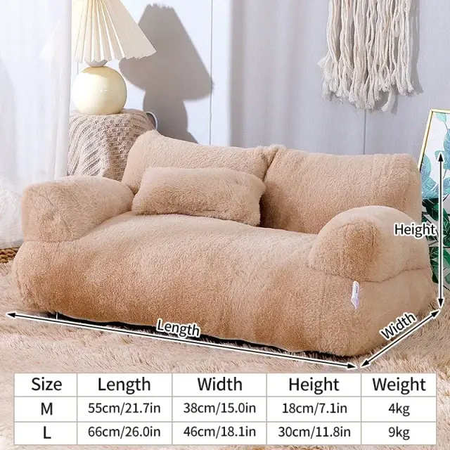 Almofada macia e aconchegante para cães e gatos pequenos e médios, ideal como cama para filhotes e gatinhos