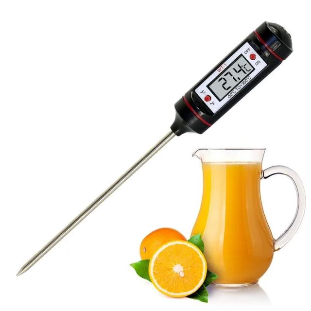 Termômetro de Cozinha Digital Portátil WT-1 com Sonda Eletrônica para Churrasco, Carne e Cozimento de Alimentos