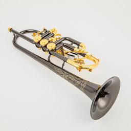 Áustria Schagerl trompete Bb, válvula rotativa, tipo B plana bronze, chave plana, trompete profissional, instrumentos musicais - Image 6