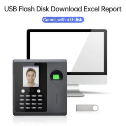 Fingerprint and Password Time Recorder Machine, Biométrico Time Clock, Apoio ao Empregado, Cartão de Identificação, Reconhecimento Facial, Reconhecimento Rápido - Image 5