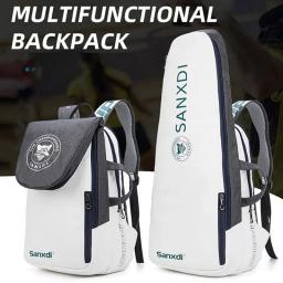 Mochila de remo de tênis dobrável para homens Squash Badminton Racket Bag Bolsa de transporte de raquetebol Sacos esportivos de grande capacidade - Image 1