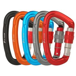Escalada mosquetão 25kn montanhismo profissional d forma parafuso portão de bloqueio fivela carabiners ascend equipement - Image 5
