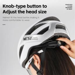 West biking masculino feminino leve capacete de ciclismo integrado aero corrida capacete da bicicleta estrada boné segurança mtb capacete esportivo - Image 4